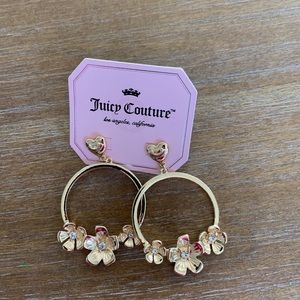 NWT gold juicy couture earrings